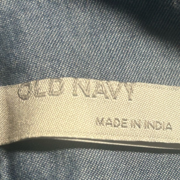 OLD NAVY Women’s Chambray Denim Dress 👗 Size Large - Picture 7 of 9